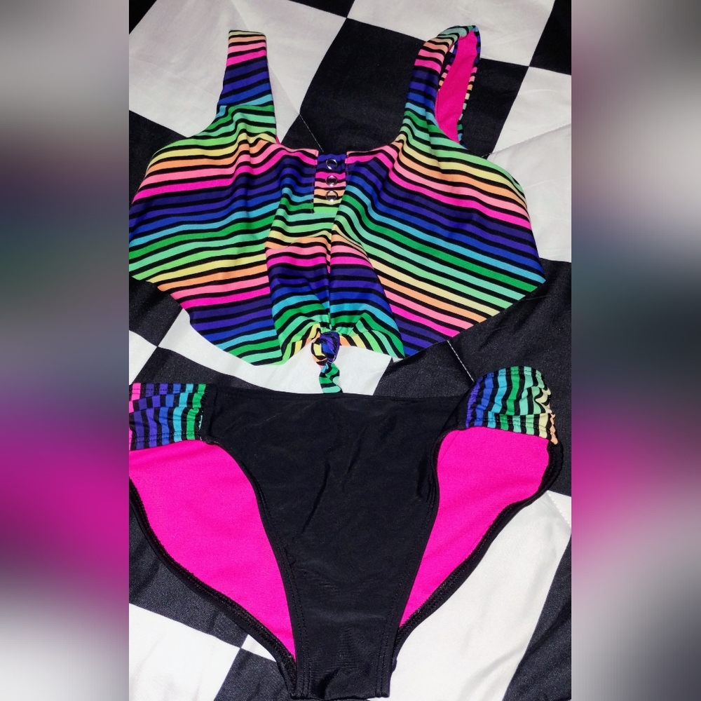 2pc Swimsuit Girls Size 7/8